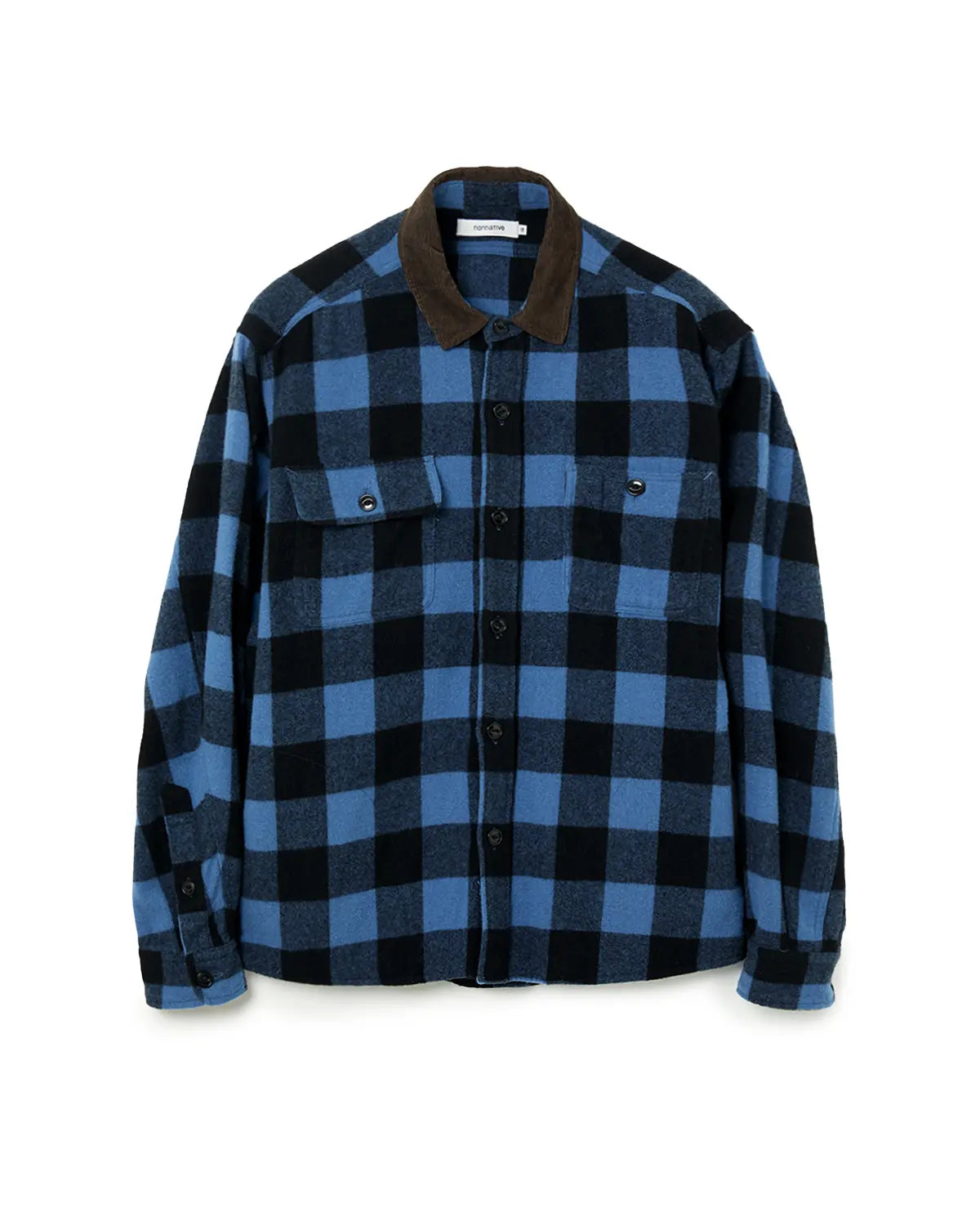 WORKER SHIRT JACKET WOOL NYLON BUFFALO CHECK