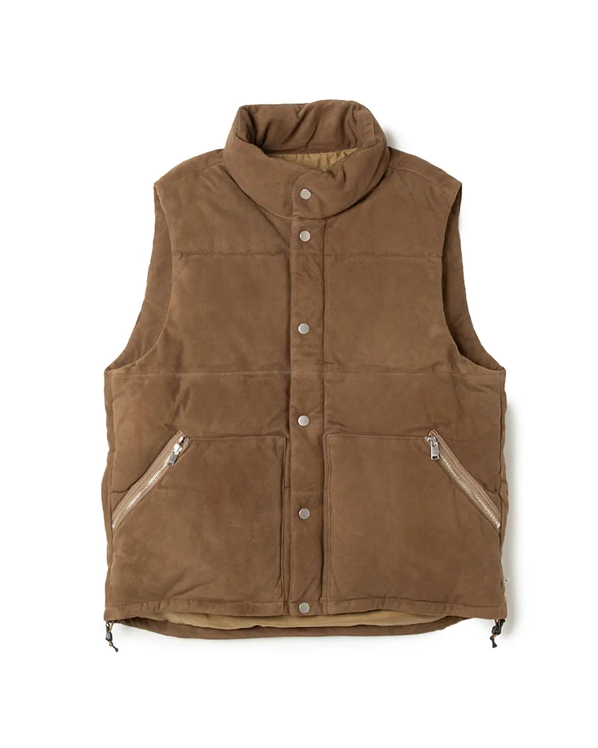 EXPLORER DOWN VEST SHEEP LEATHER WITH WINDSTOPPER®