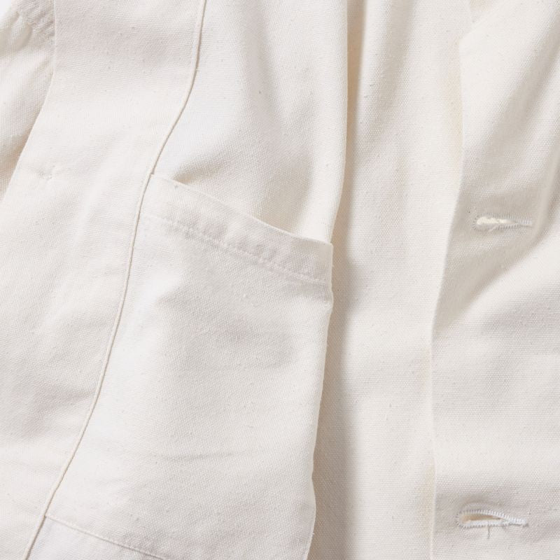 COTTON/SILK NEP DUCK WORK JACKET 15474