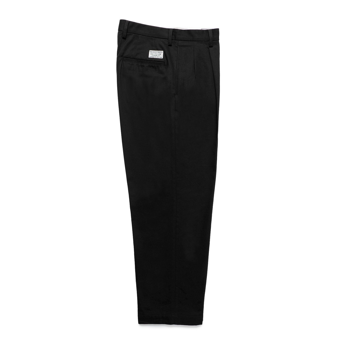 DOUBLE PLEATED CHINO TROUSERS