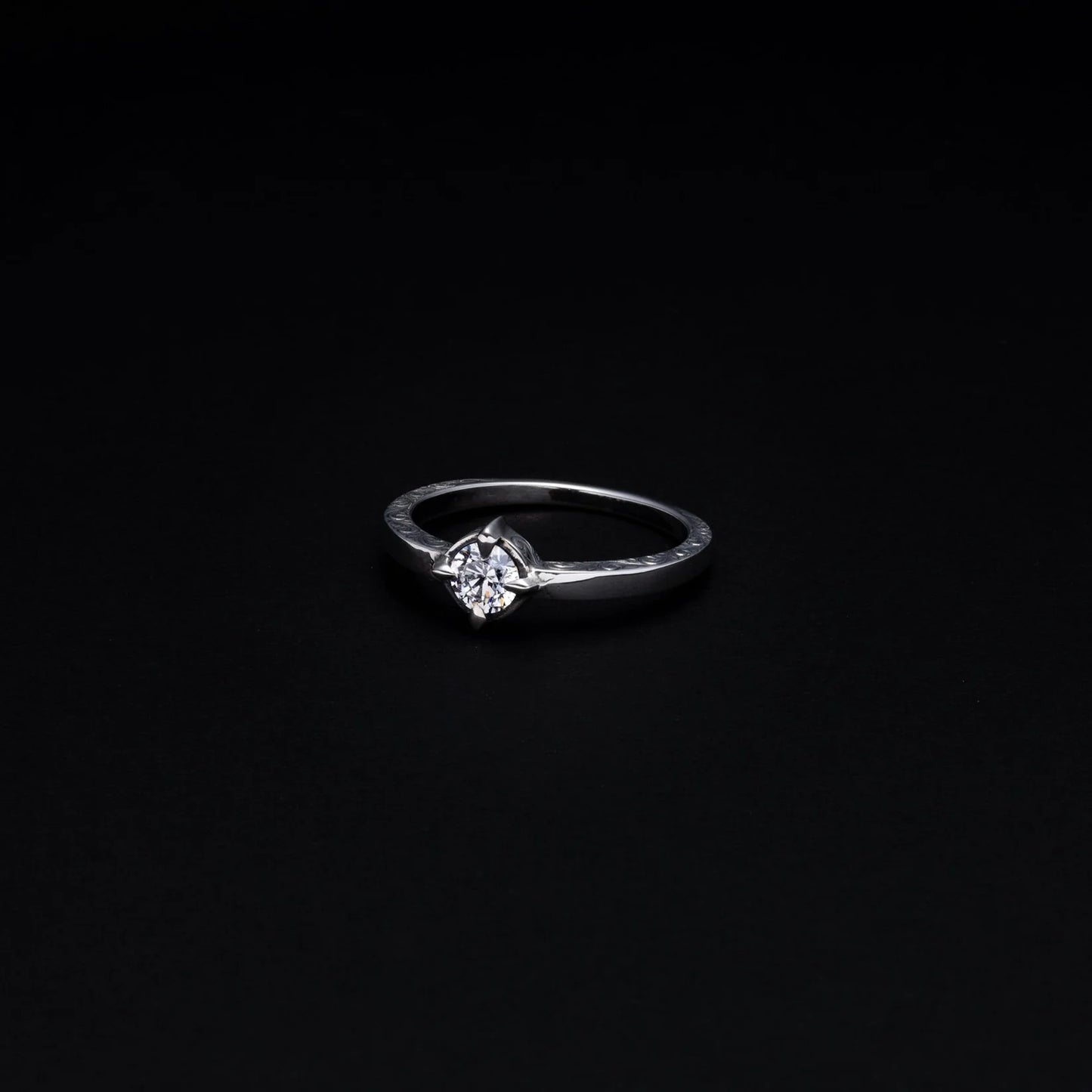 Engraved Cutstone Ring