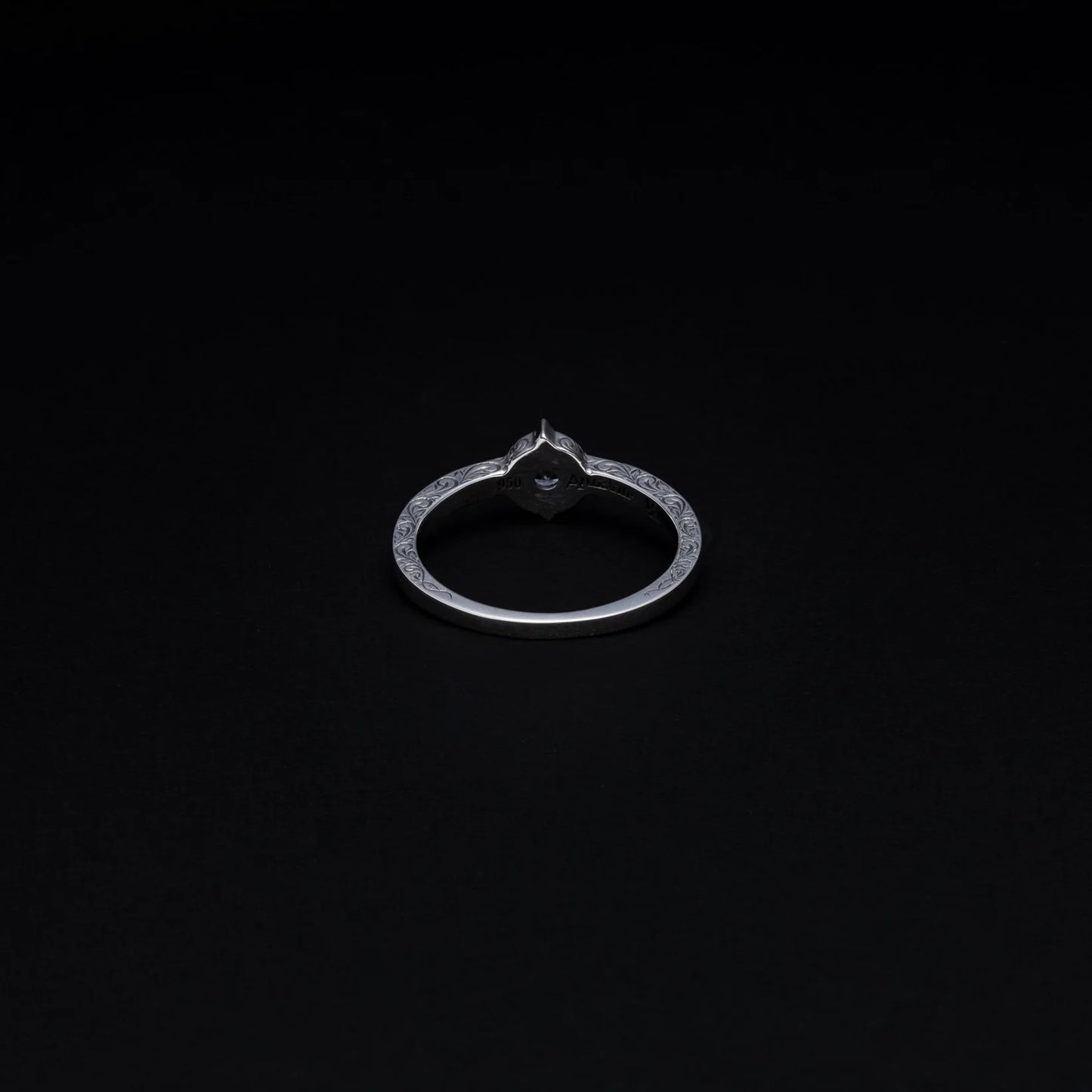 Engraved Cutstone Ring