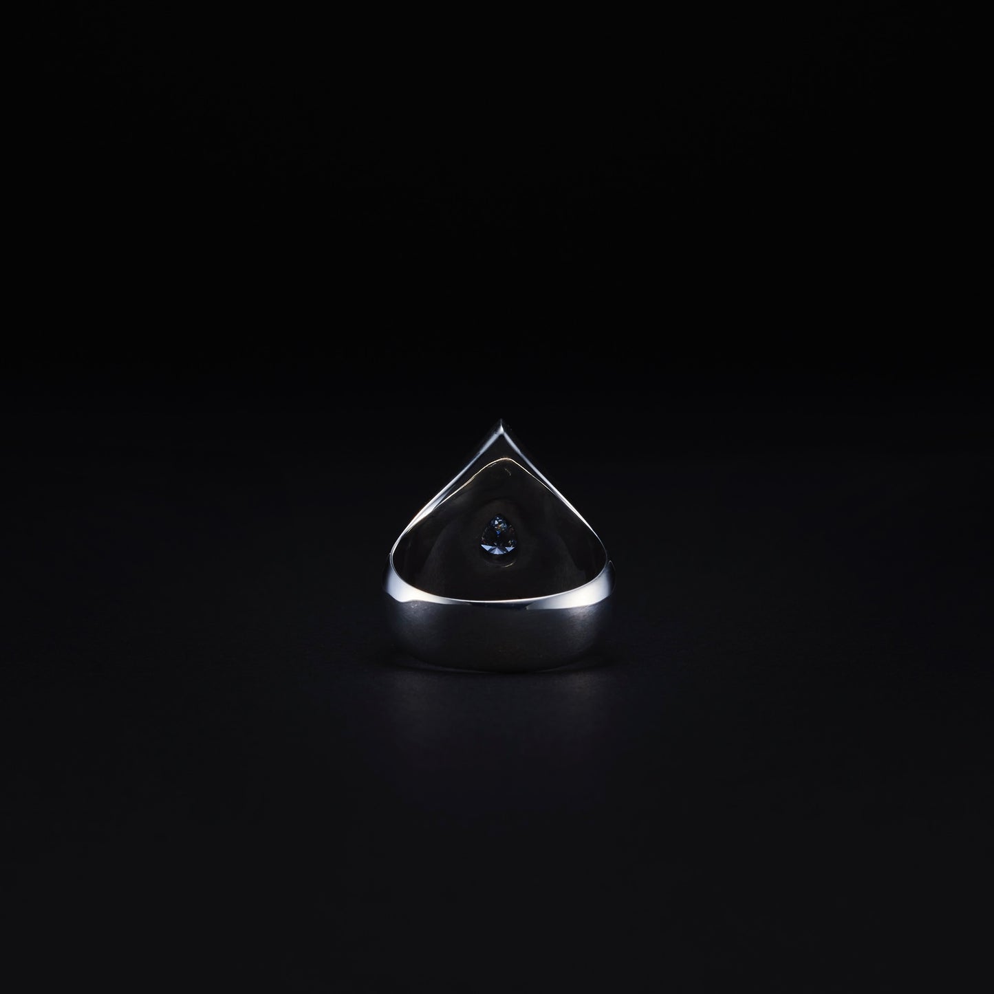 Engraved Spade Ring (Silver)