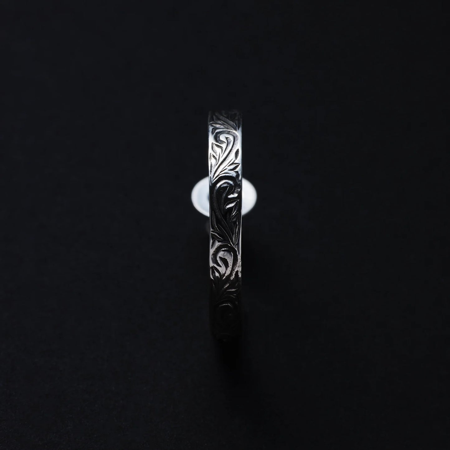 Engraved Triangle Earring (Single)