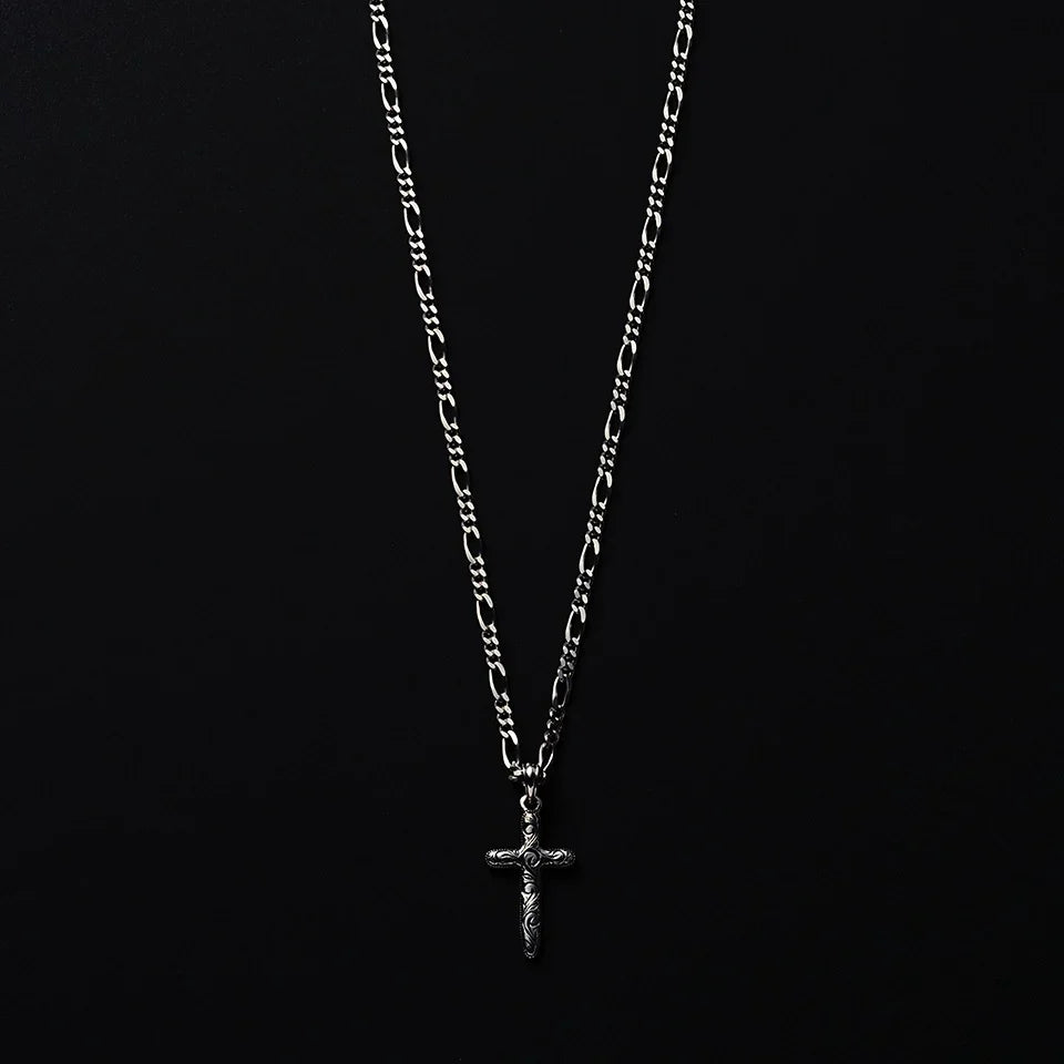 Engraved Cross Pendant