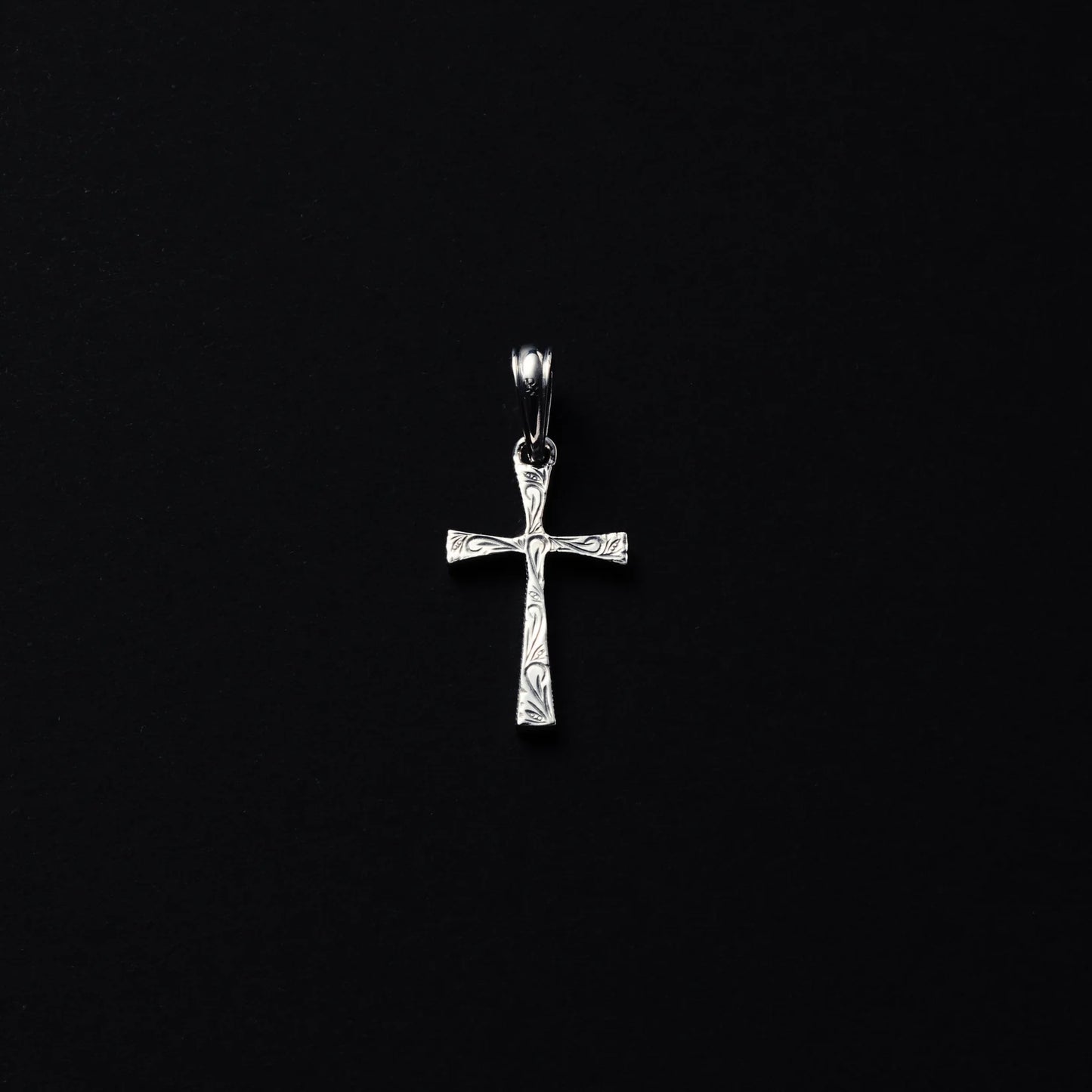 Engraved Tiny Cross Pendant