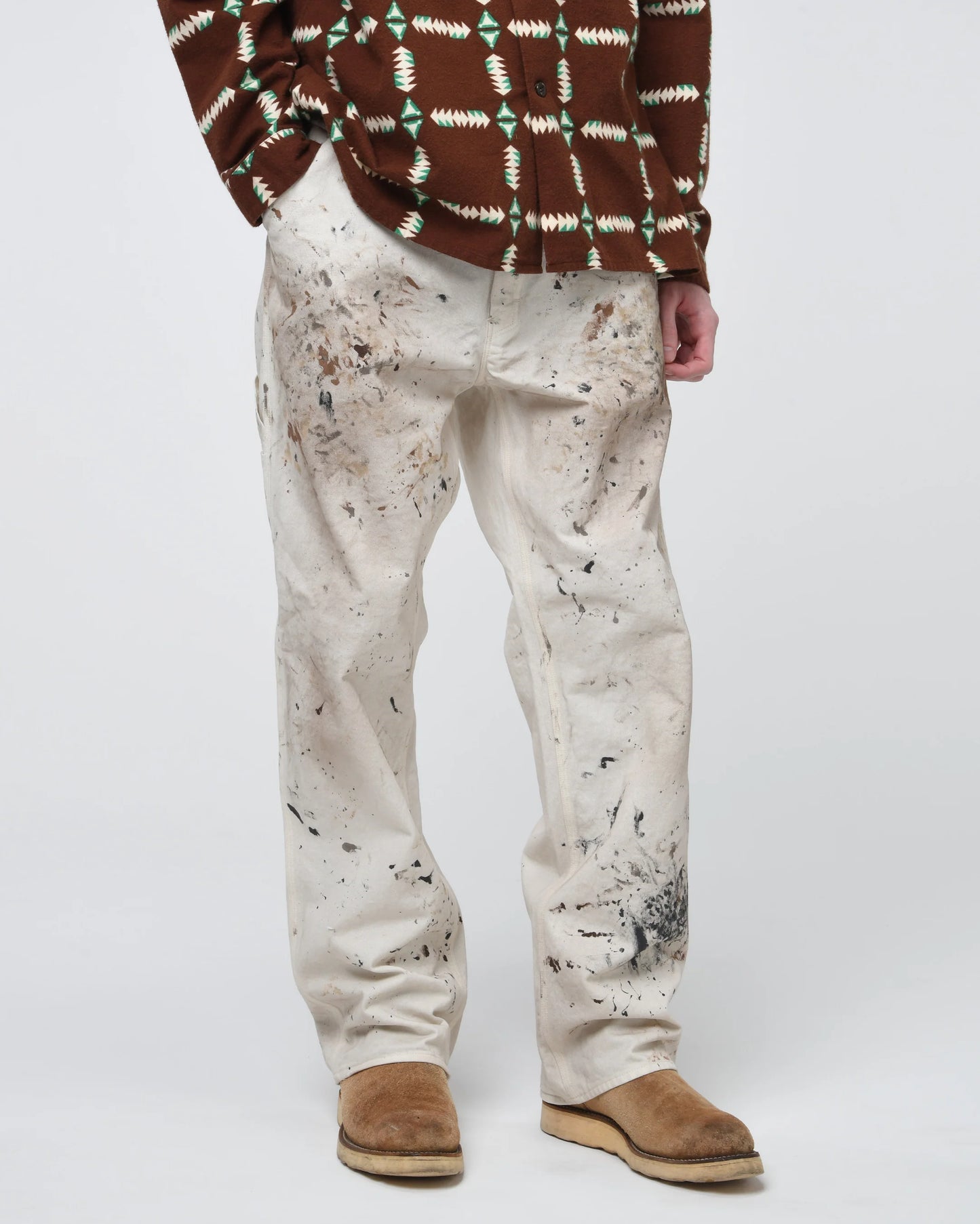 PAINTER'S PAINT STAINED PAINTER PANTS