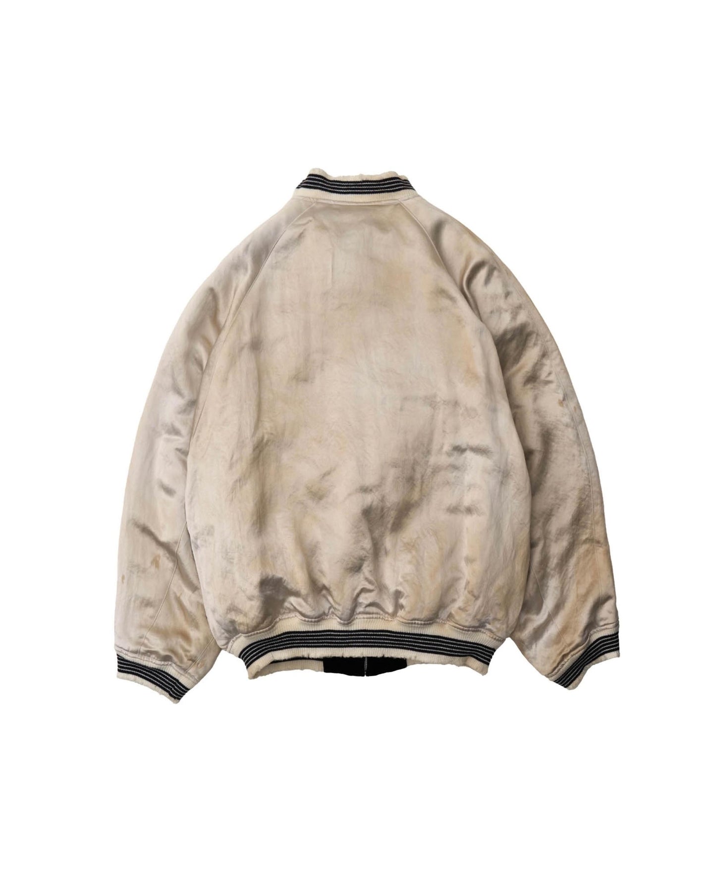 VINTAGE SATIN/ VELVET REVERSIBLE ZIP JACKET