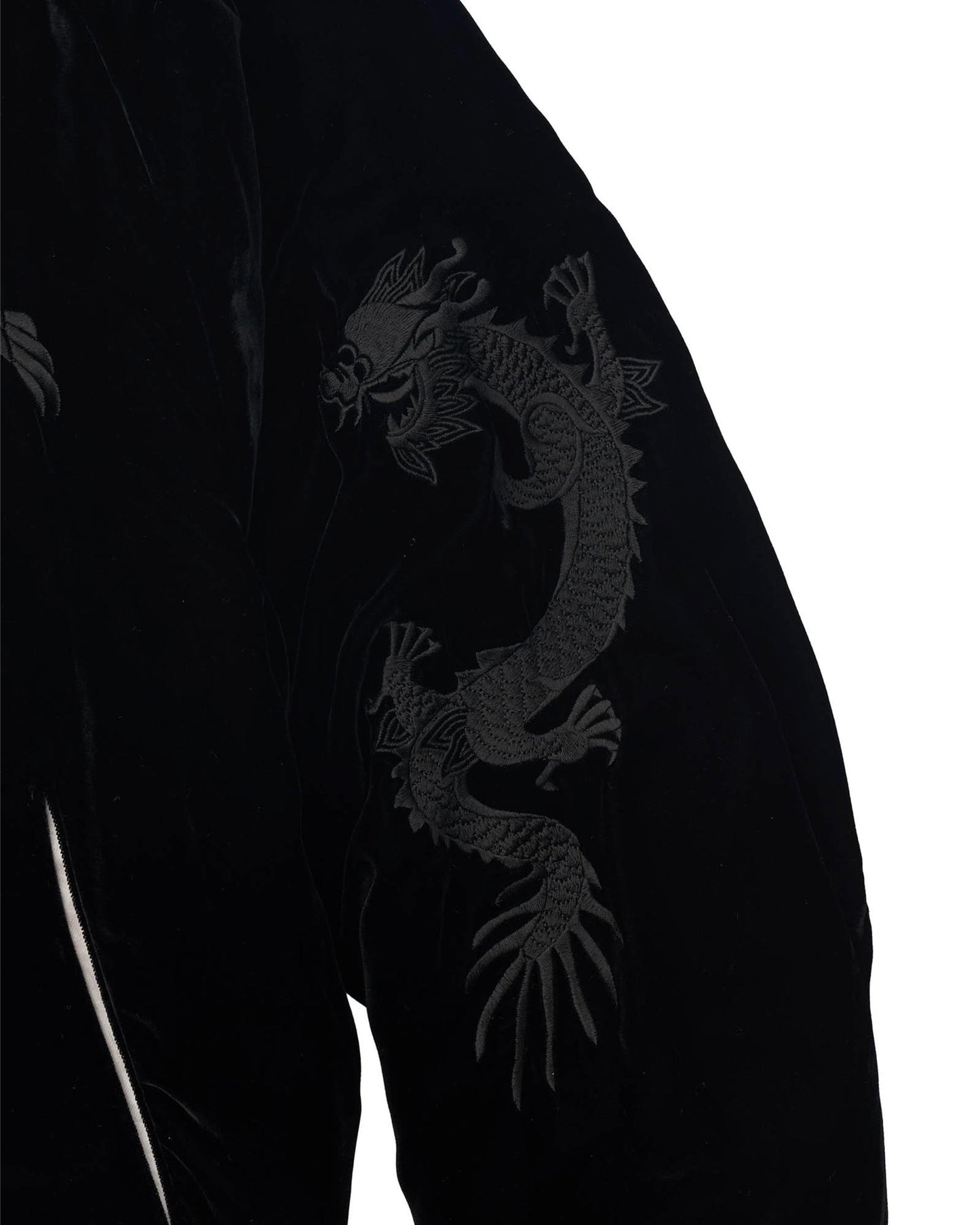 VINTAGE SATIN/ VELVET REVERSIBLE ZIP JACKET