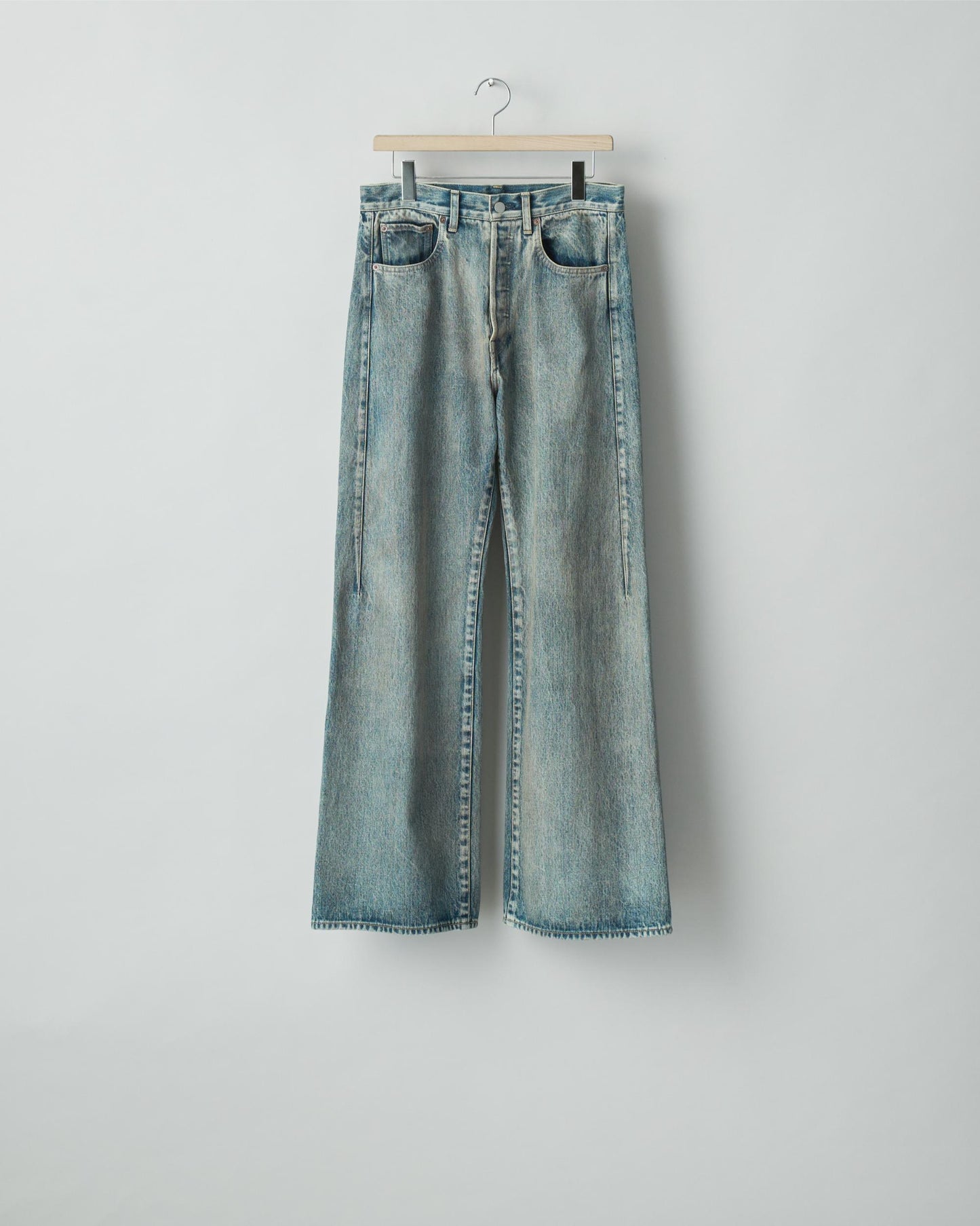 DEFORMED FLARE VINTAGE DENIM JEANS