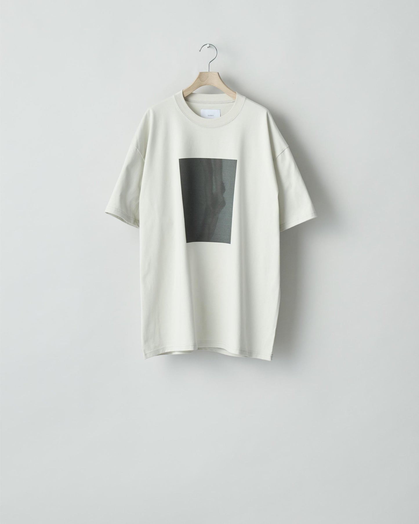 OVERSIZED PRINT TEE -TWIST-(MARCERIZED) BEIGE