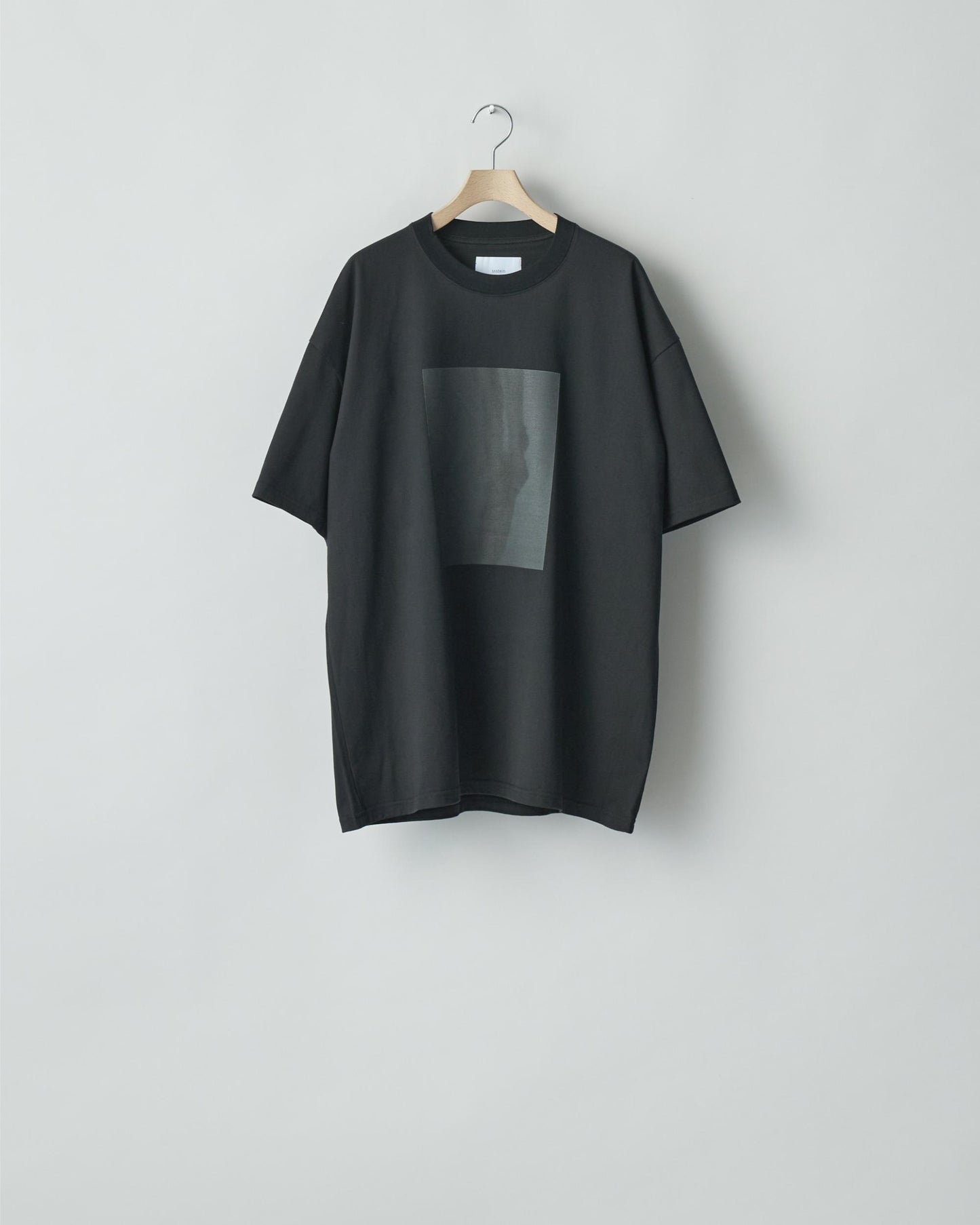 OVERSIZED PRINT TEE -TWIST-(MARCERIZED) BLACK