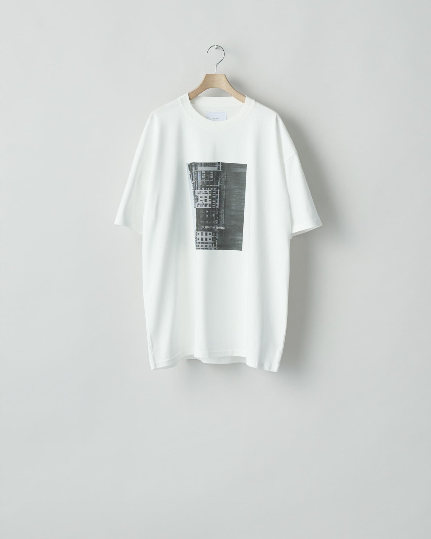 OVERSIZED PRINT TEE -SUBTLETY-(MARCERIZED) WHITE