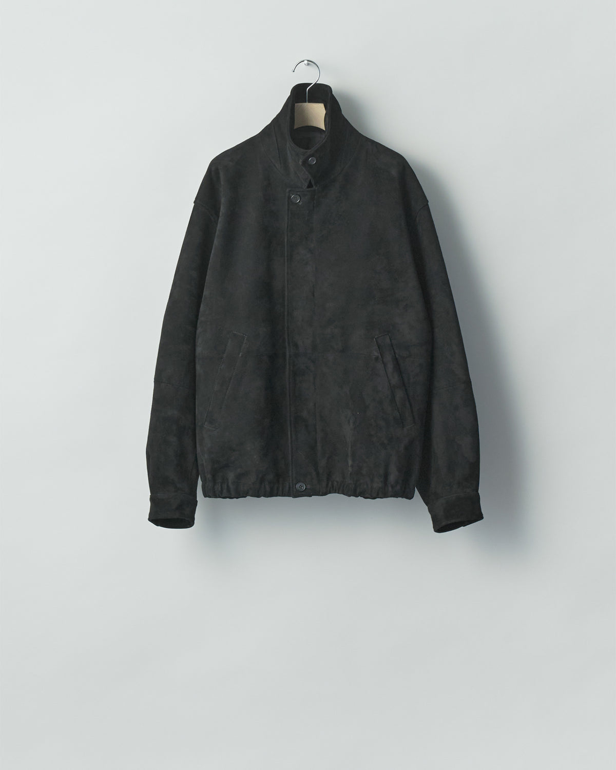 GOAT SUEDE ZIP JACKET BLACK