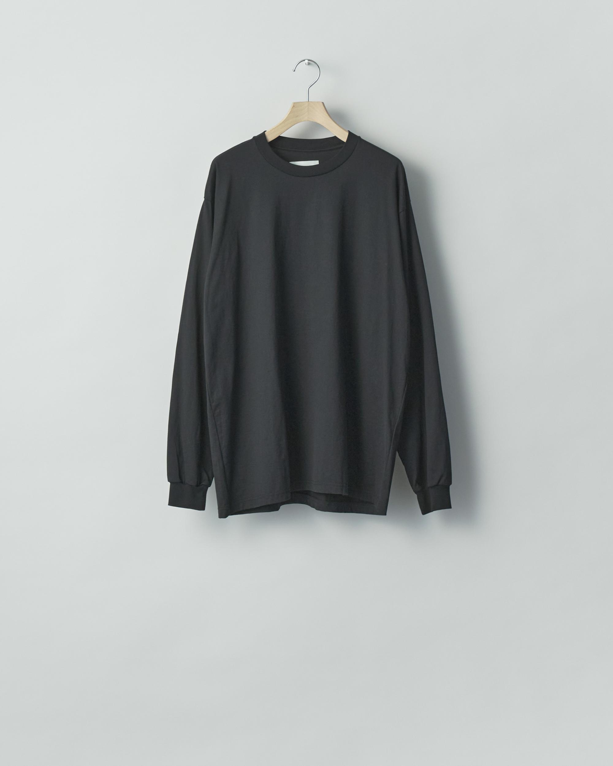 SUVIN COTTON BASIC LS TEE BLACK – TIME AFTER TIME