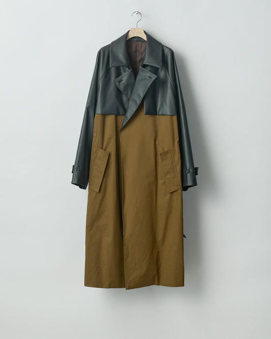 CNOTRAST SINGLE BREASTED WIDE LAPELS COAT CAMEL
