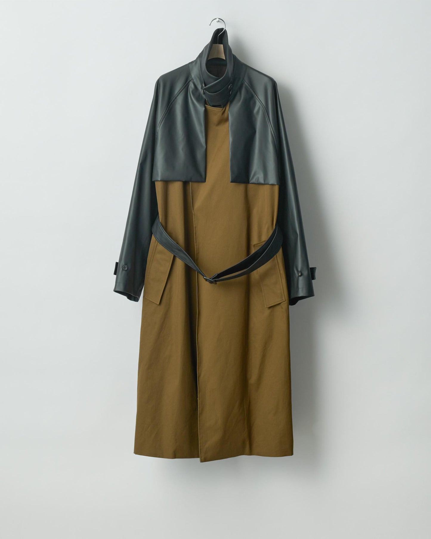 CNOTRAST SINGLE BREASTED WIDE LAPELS COAT CAMEL