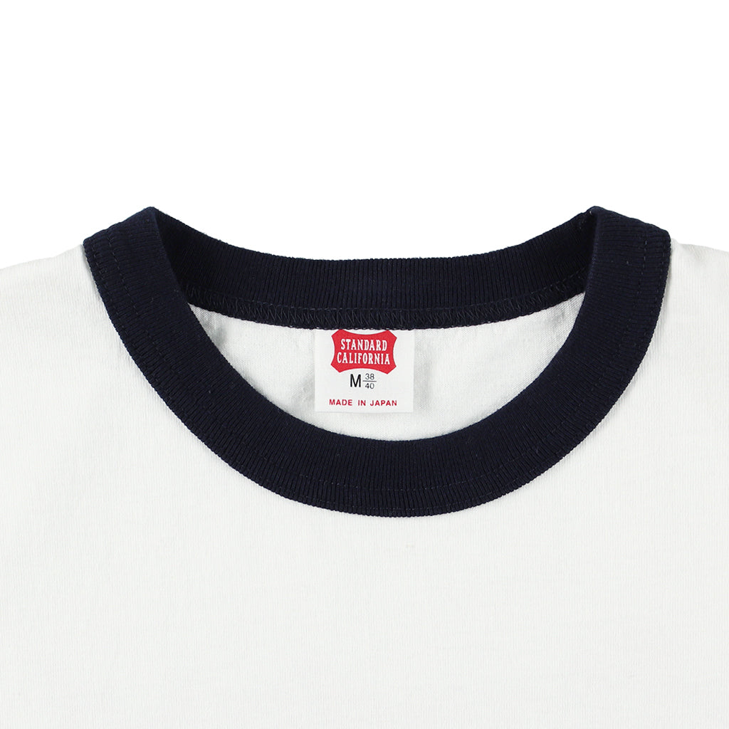 SD US Cotton Script Logo Ringer T