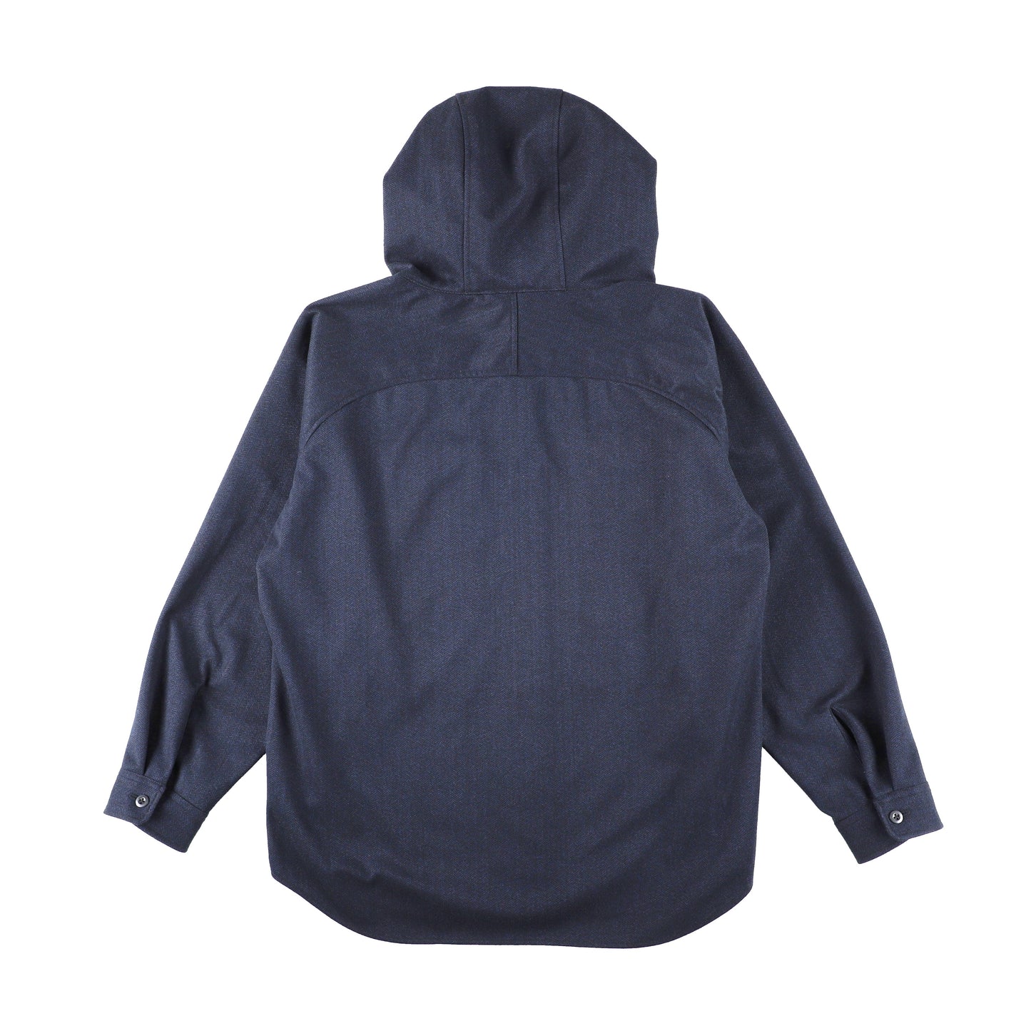 TWEED KNIT HOODED SHIRT