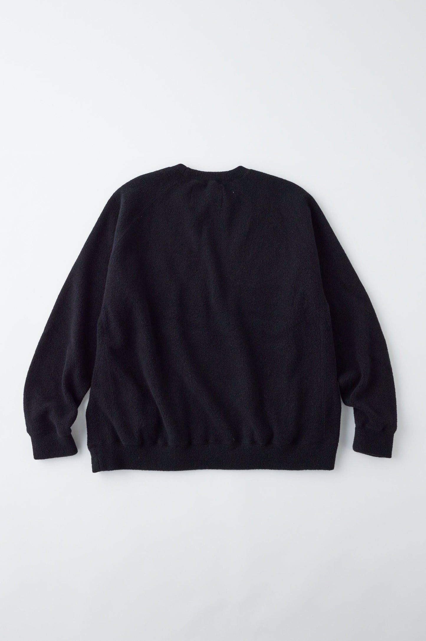 WOOL SUPER 140's FLEECE RAGLAN CREW NECK SHIRT 69234