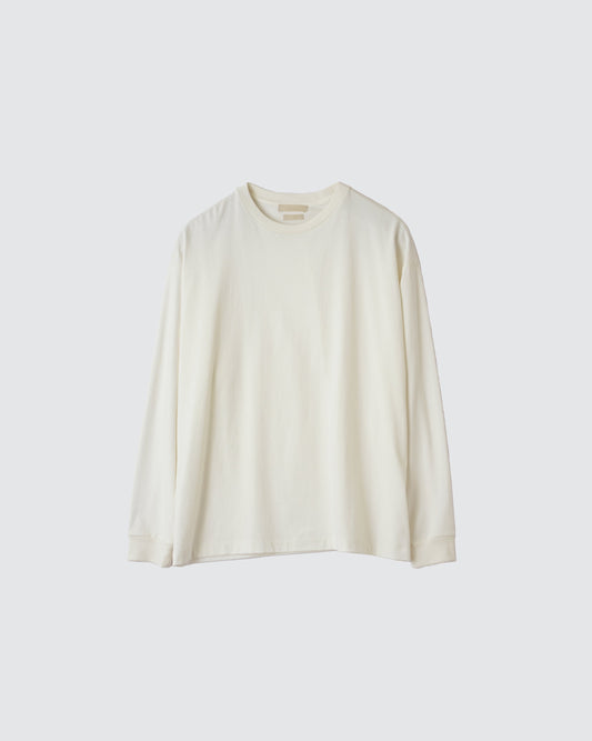 YOKE T-SHIRT LONG SLEEVES WHITE