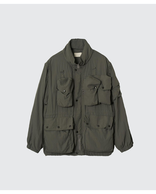 NYLON MULTI POCKETS DETACHABLE UTILITY BLOUSON