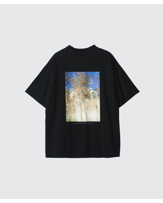 PHOTO PRINT ORGANIC COTTON T-SHIRT by TARO MIZUTANI BLACK