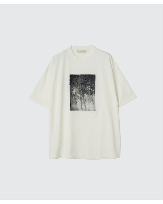 EMBROIDERY T-SHIRT by TARO MIZUTANI WHITE