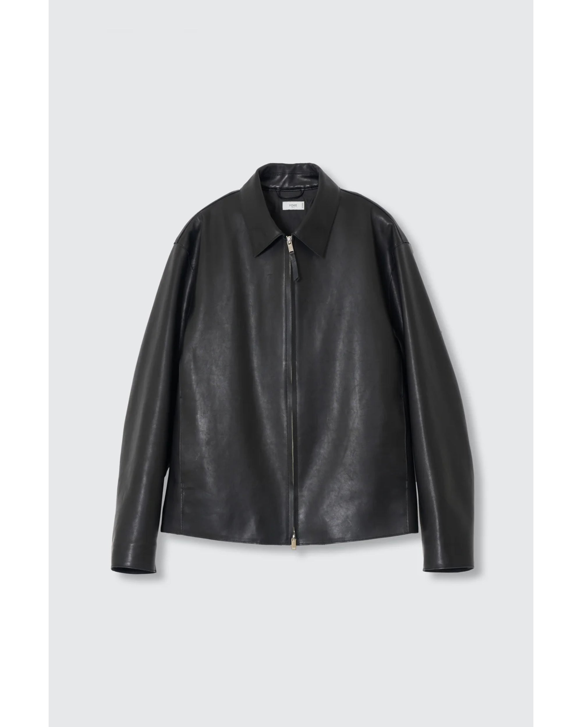 Calf Nappa Leather Minimal Blouson Black – TIME AFTER TIME