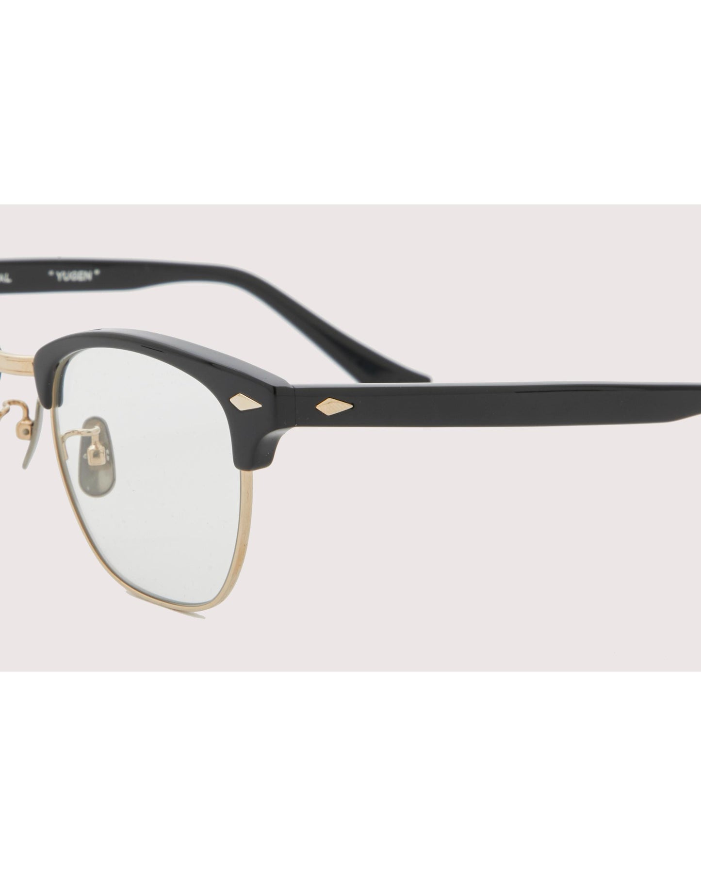 YUGEN #1 GLOSS BLACK & C.GOLD × CLEAR to GREY
