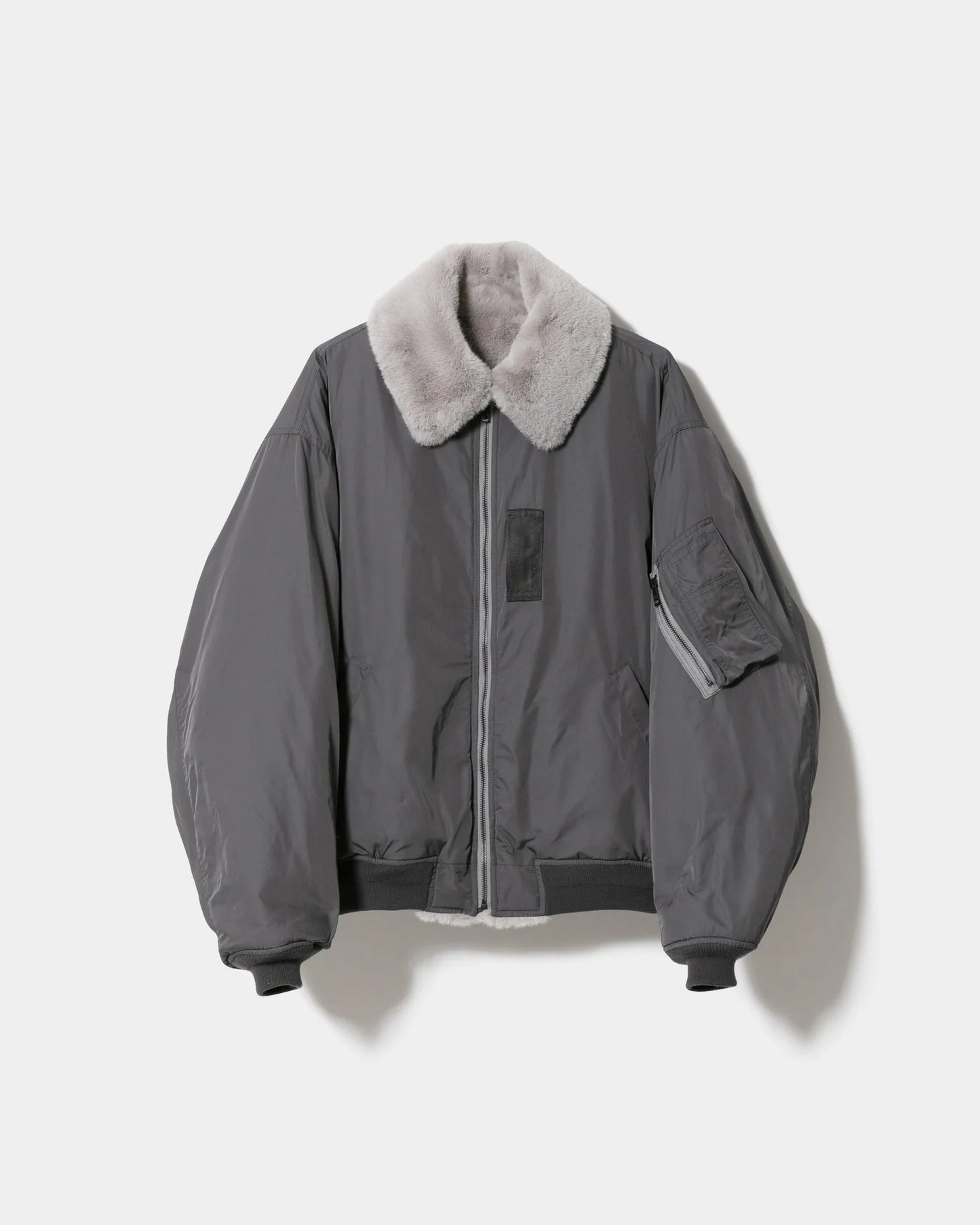 double-end fur-taffeta B-15 blouson