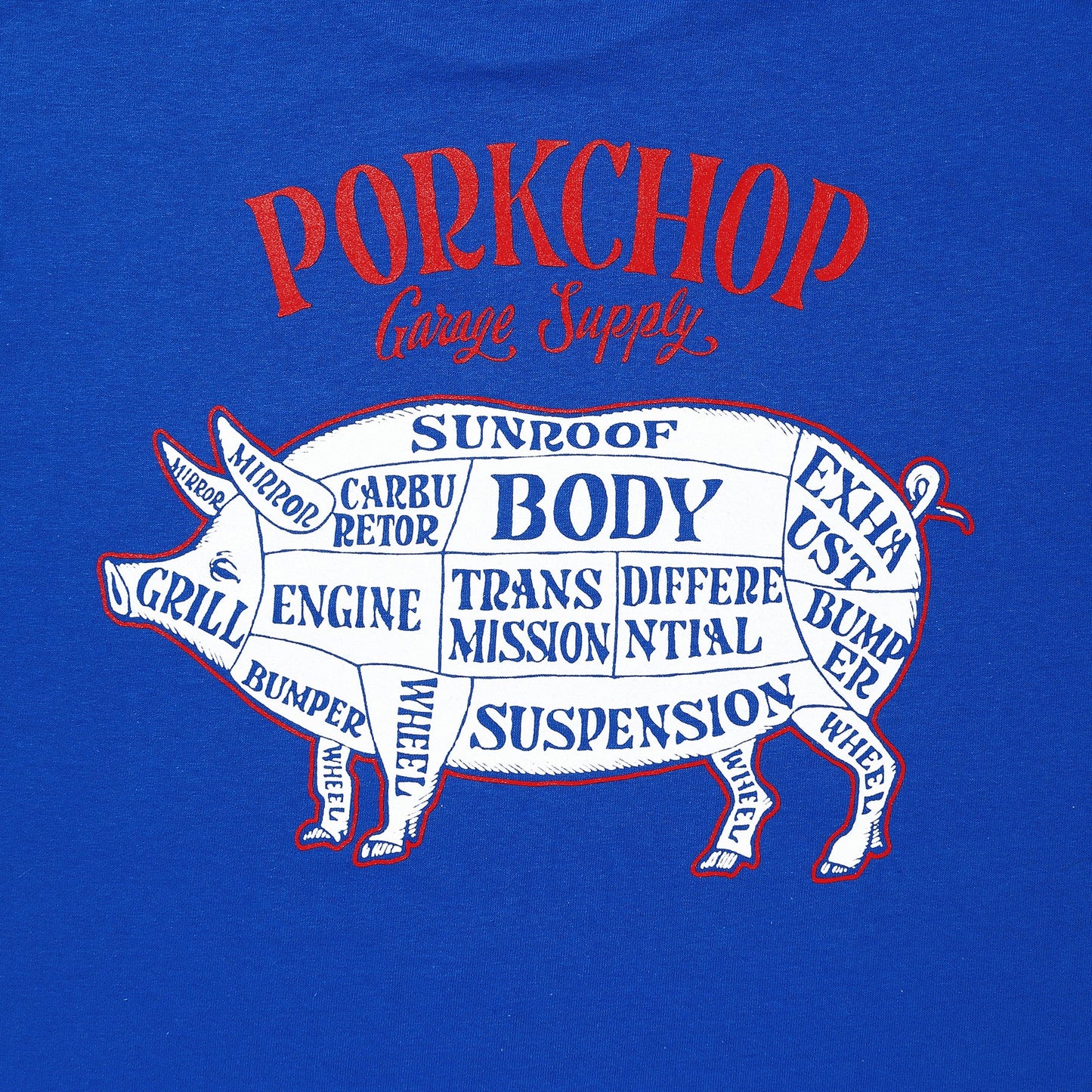 PORK BACK TEE BLUE