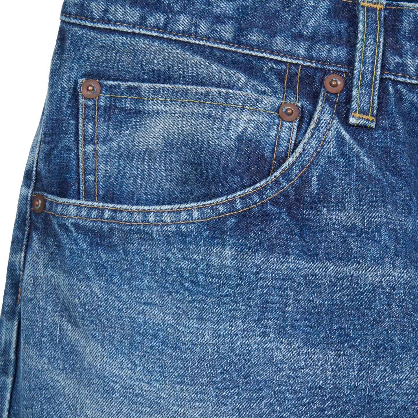 DENIM 5P PANTS H.WASH