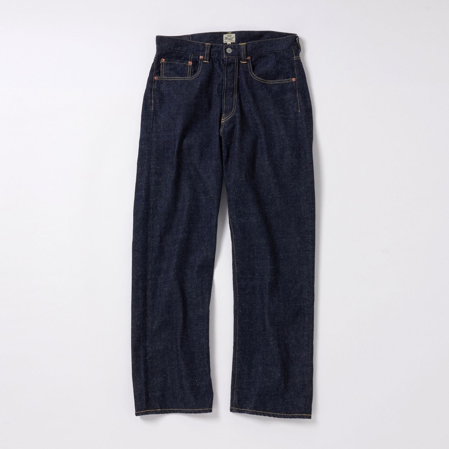 RECYCLED WASTE SUVIN COTTON YARN 11.5oz DENIM 5POCKET STRAIGHT PANTS 42428