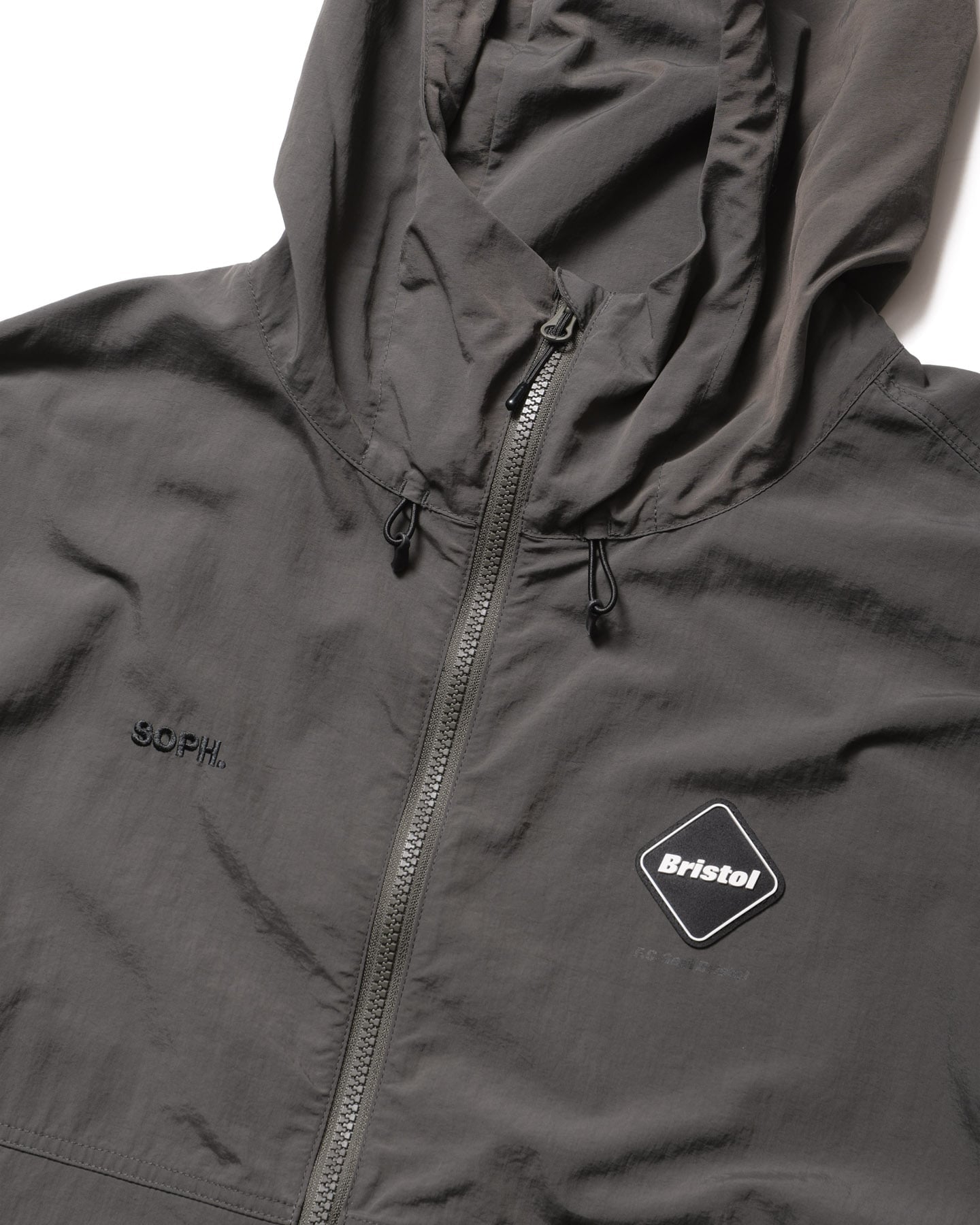 NYLON HOODED BLOUSON