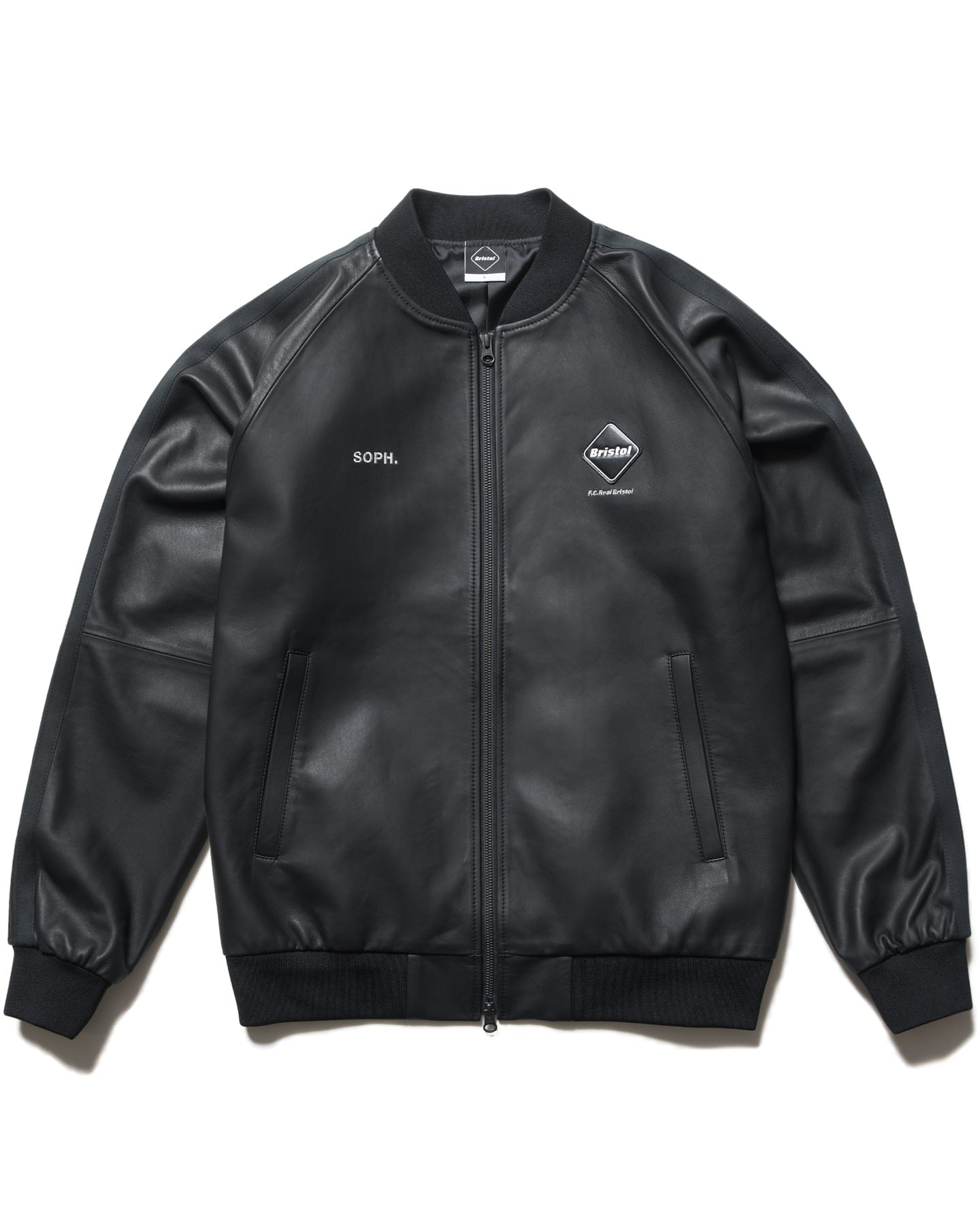 LEATHER TRACK JACKET