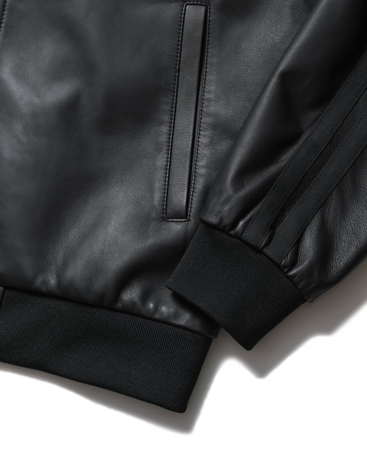 LEATHER TRACK JACKET