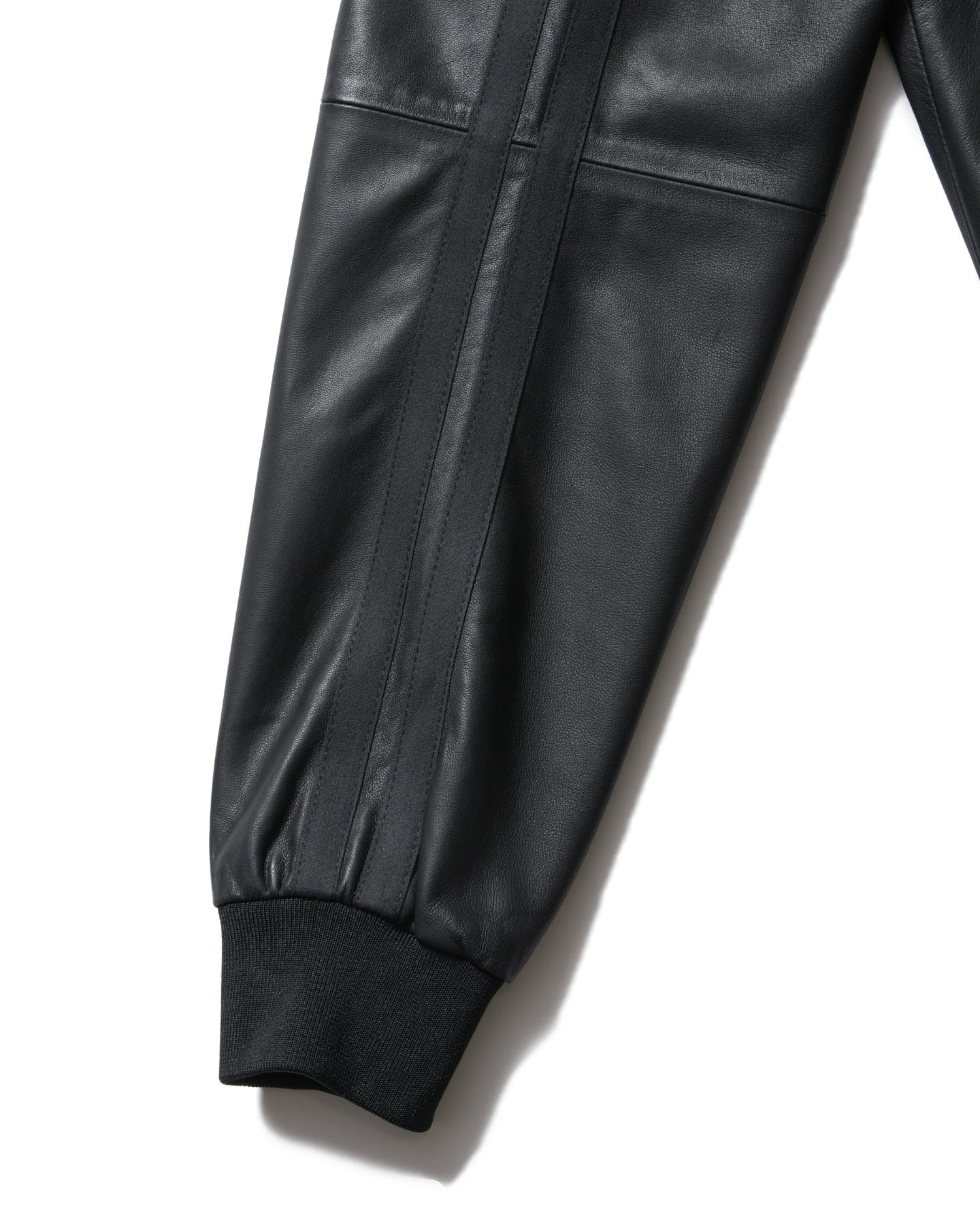 LEATHER TRACK JACKET