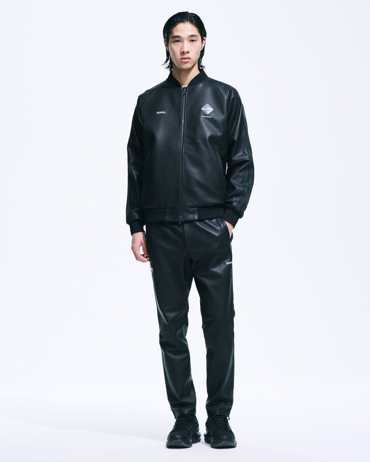 LEATHER TRACK JACKET