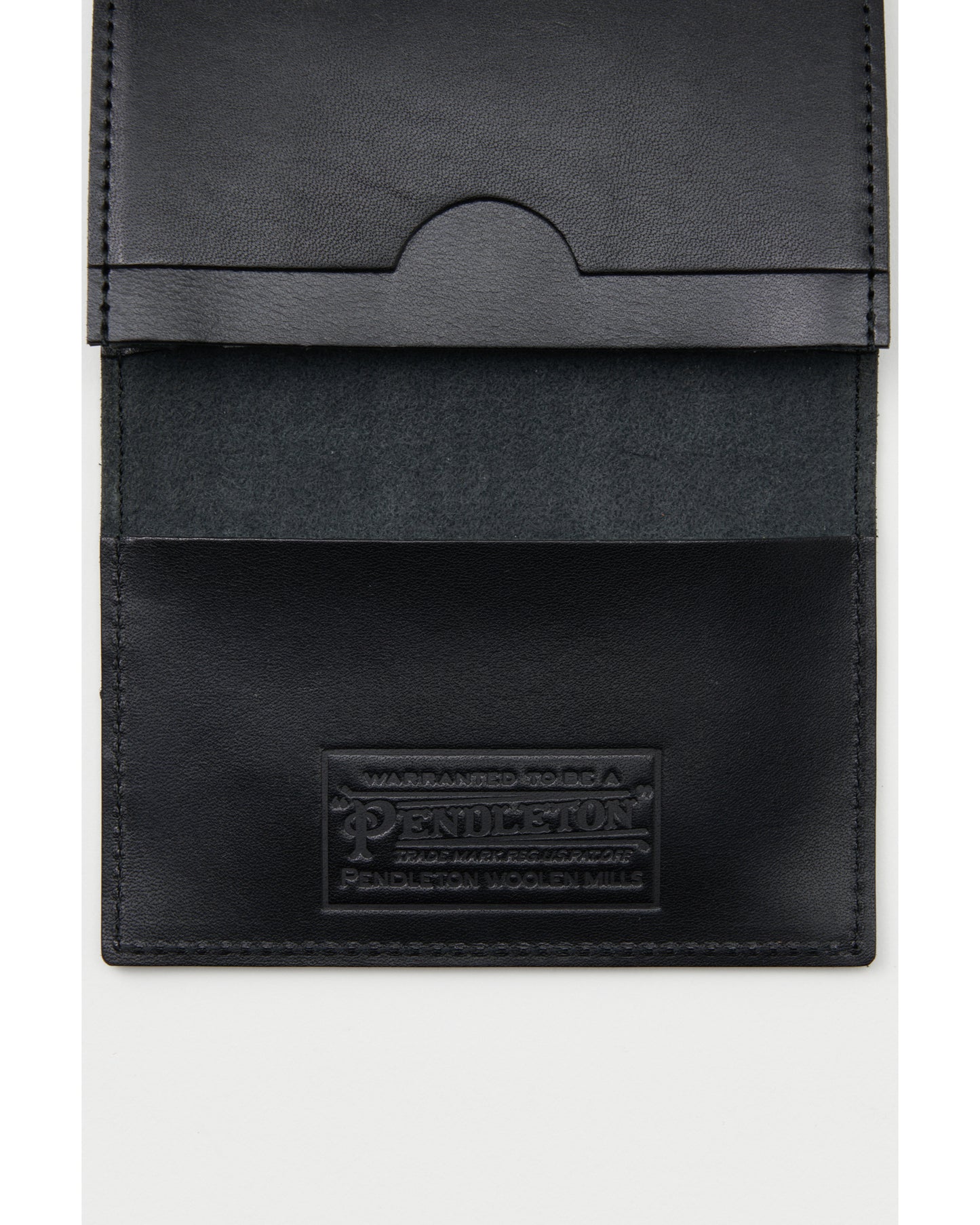 folded card case black/Harding emboss