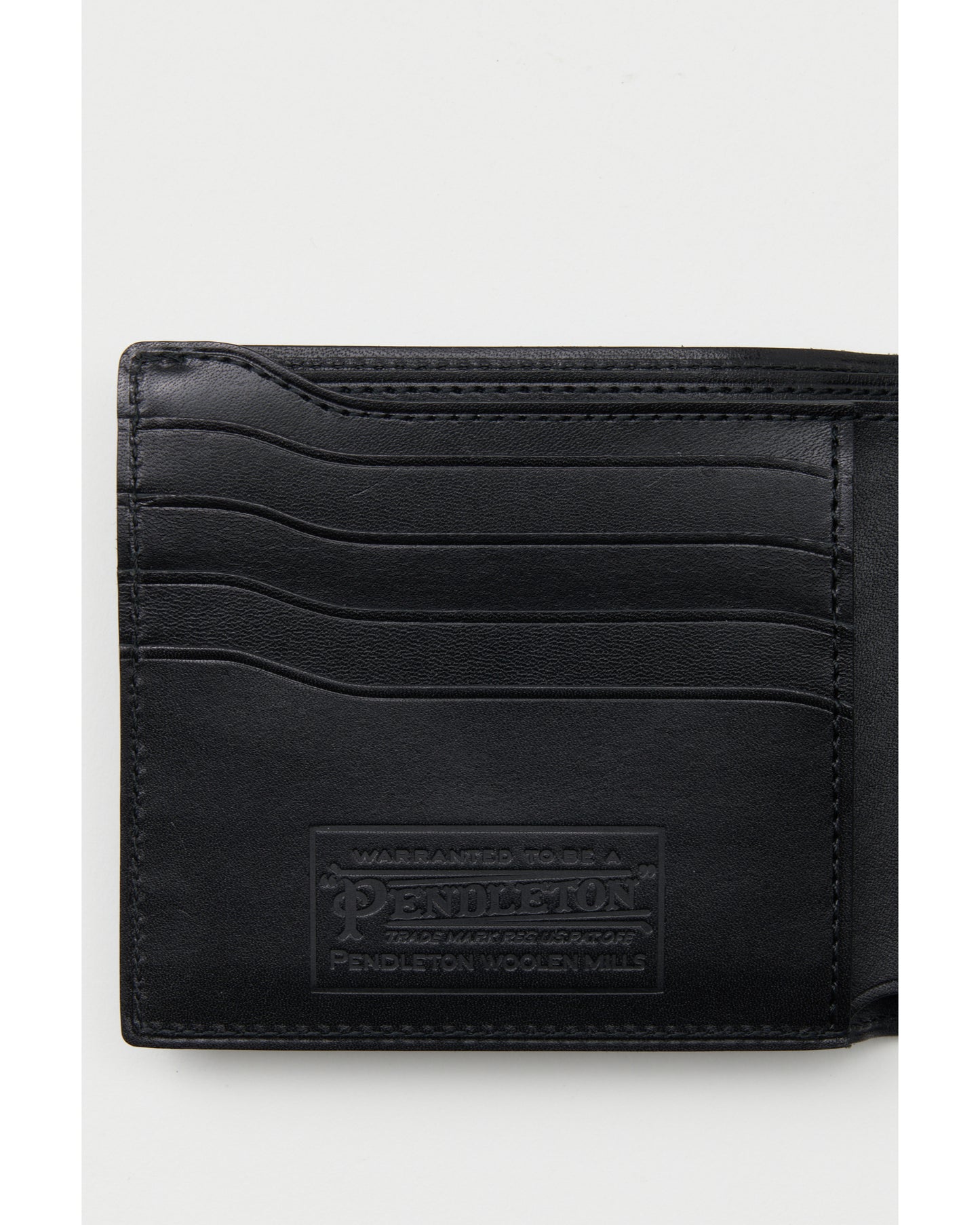 half folded wallet black/Harding emboss