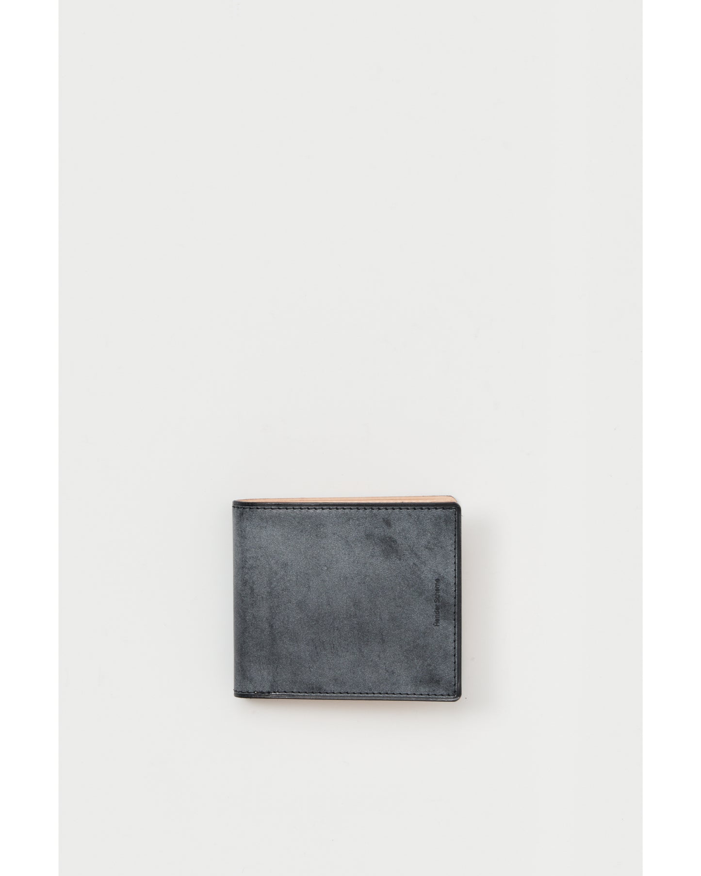 half folded wallet black