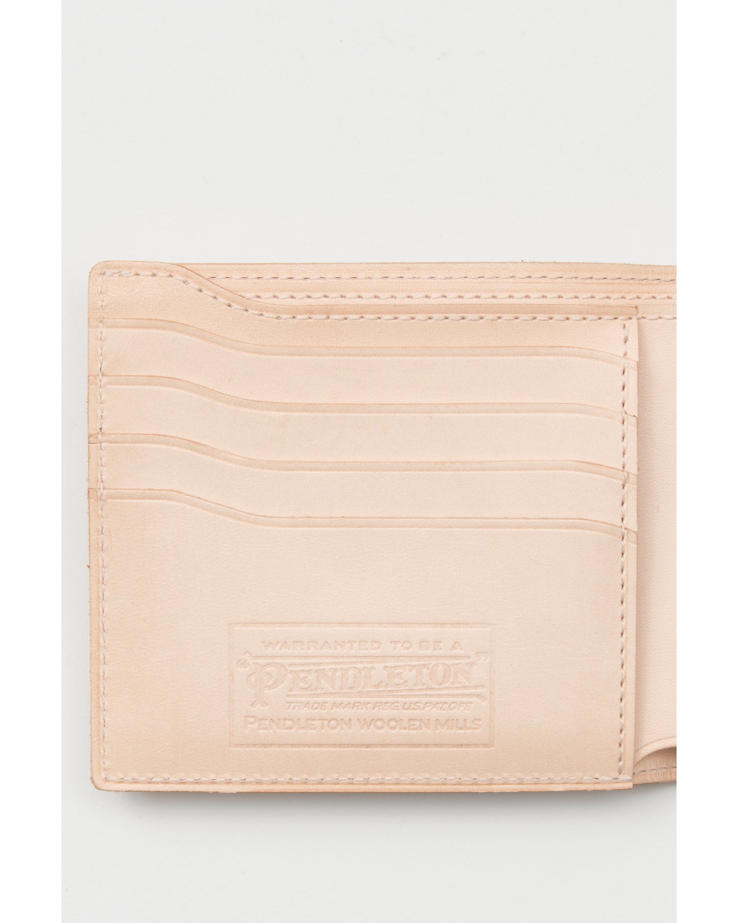 half folded wallet natural/Harding emboss