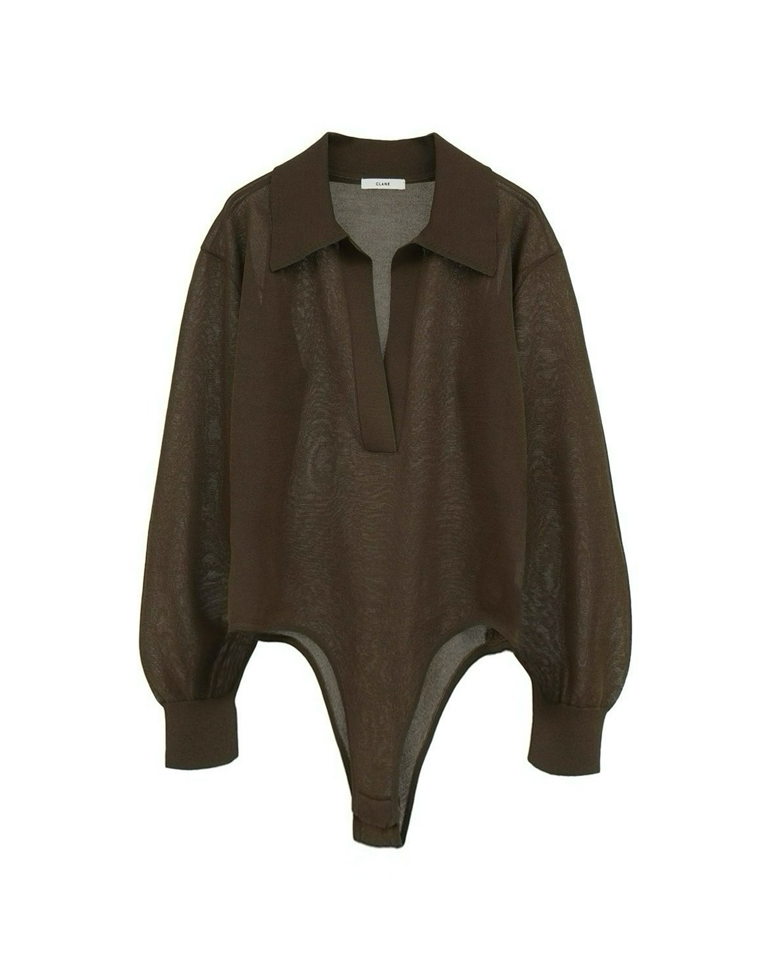 トップス CLANE SKIPPER KNIT BODYSUITS CLANE - スキッパー ニット ボディスーツ - SKIPPER KNIT BODYSUITS