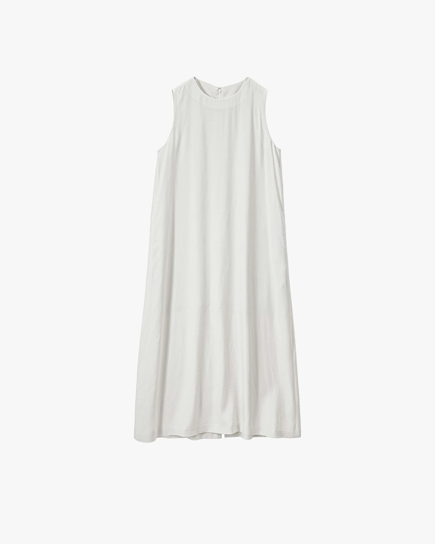 Viscose Cupro Back Satin Sleeveless Dress