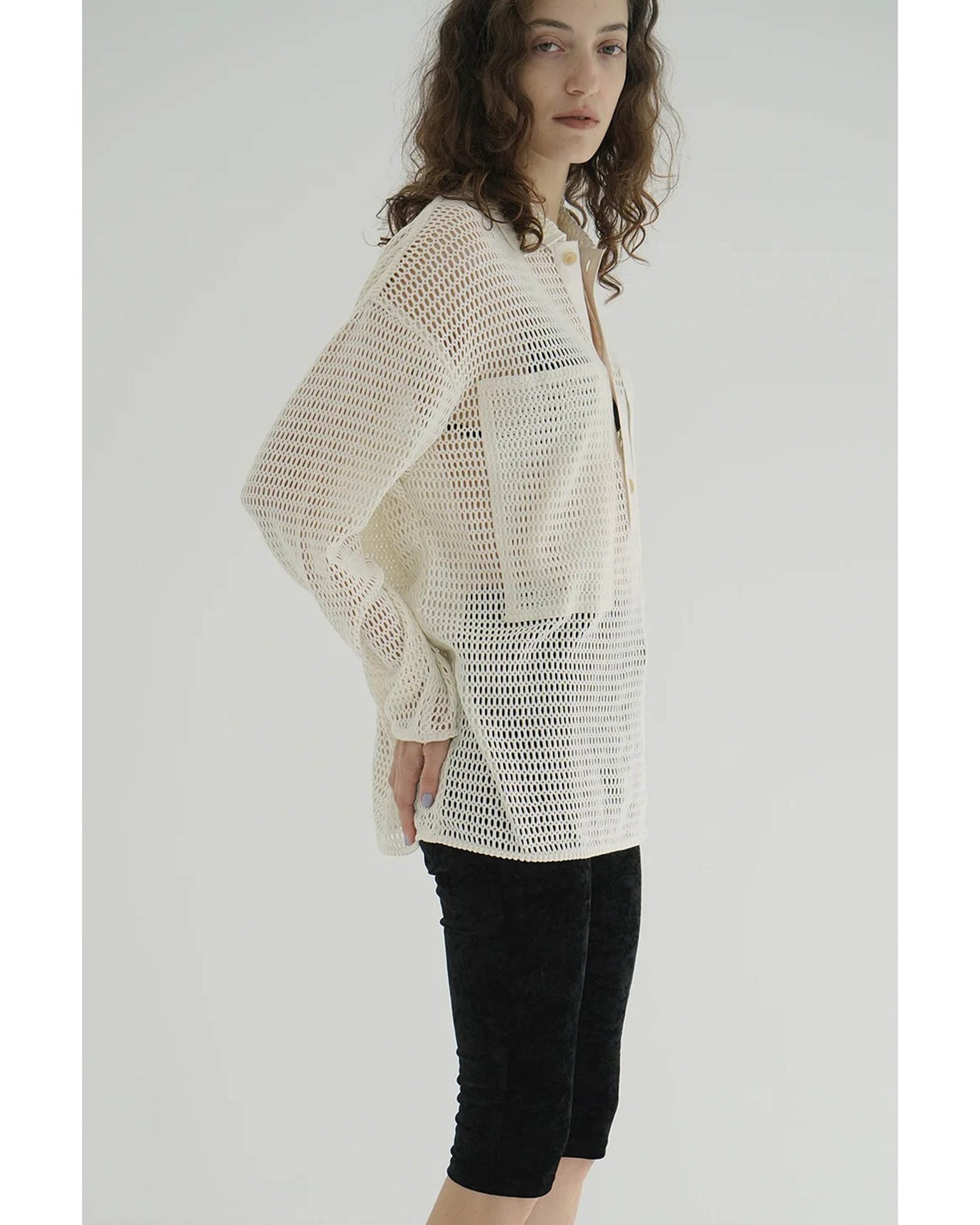 MESH POCKET OVER SHIRT