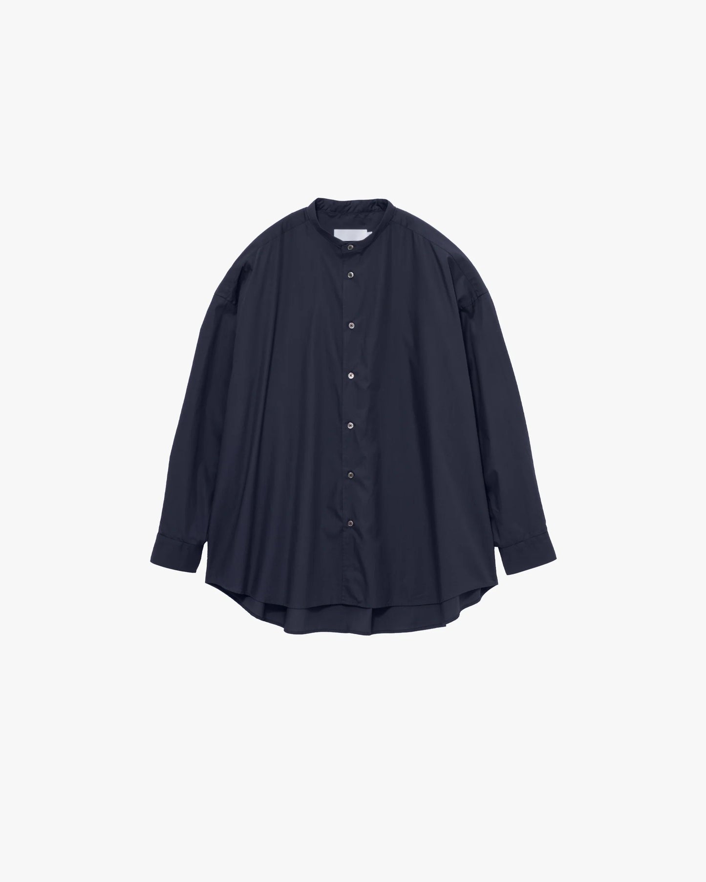 Broad L/S Oversized Band Collar Shirt