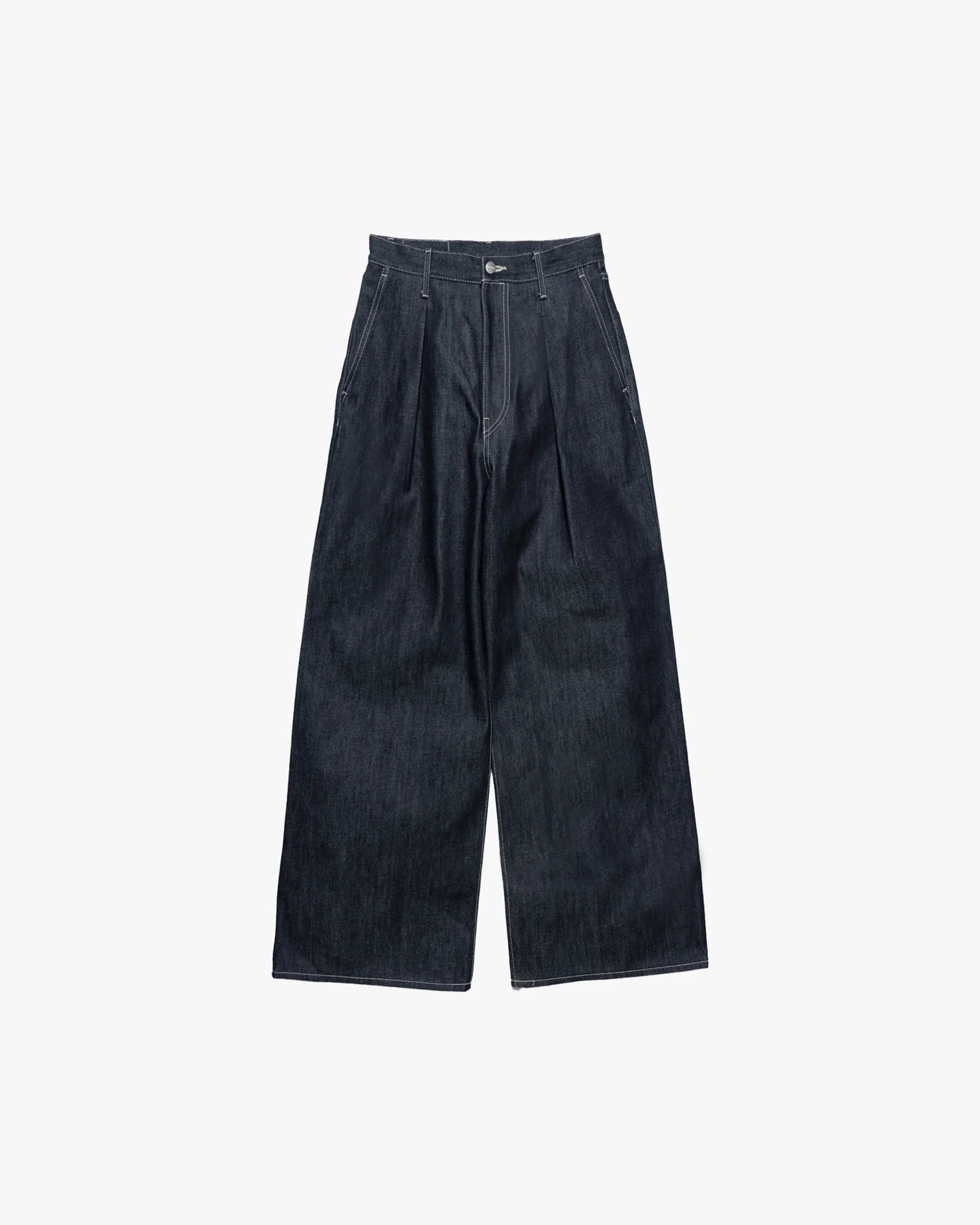Selvage Denim Two Tuck Wide Pants