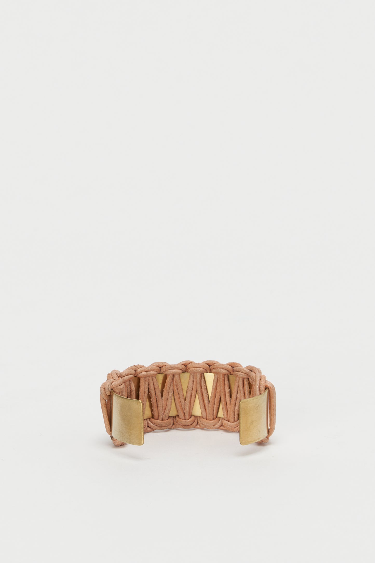 knitted bangle M NATURAL