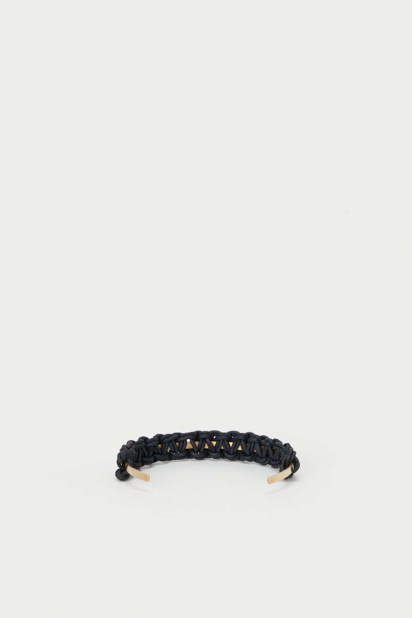 knitted bangle S BLACK